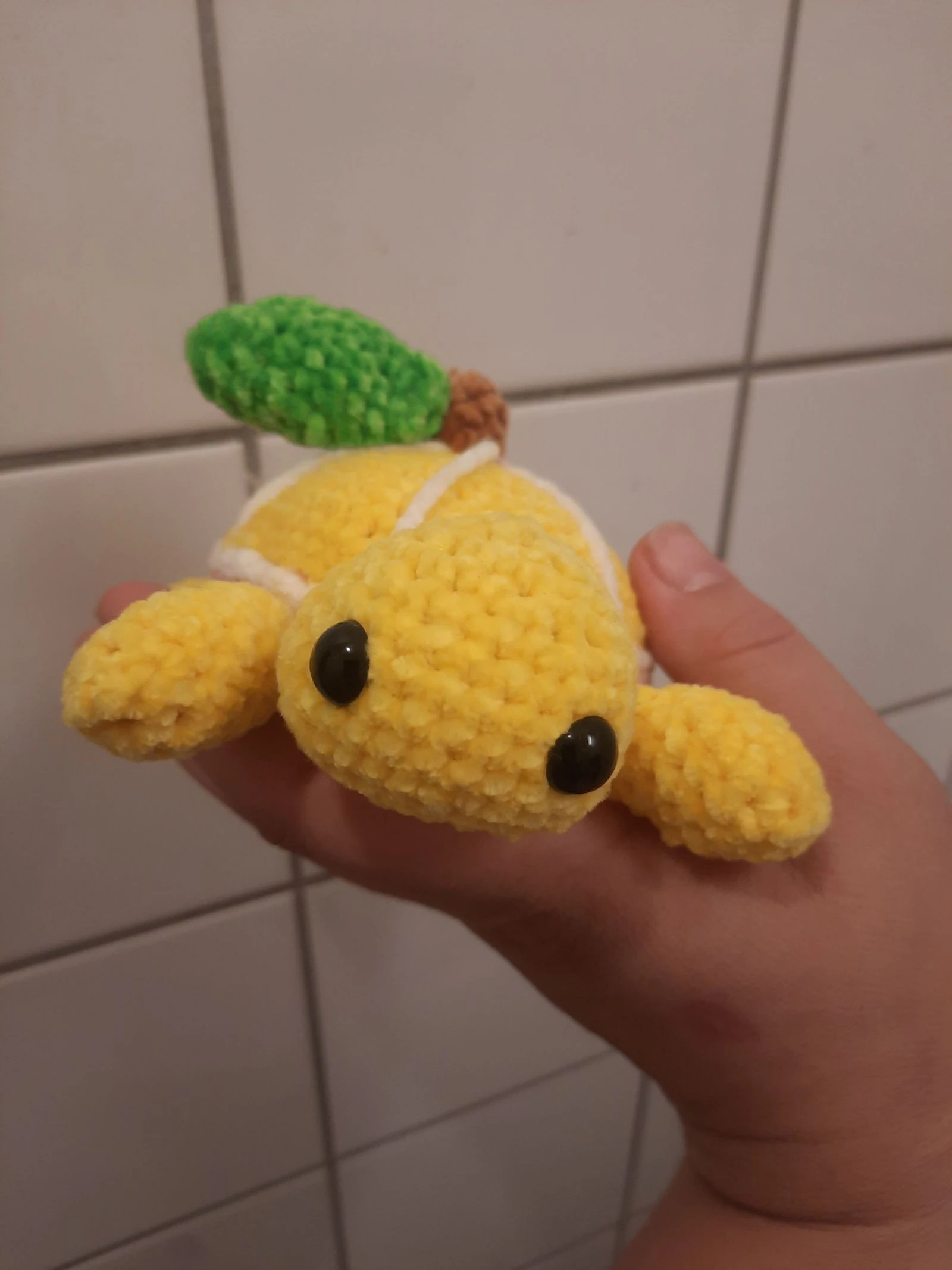 🐢 Tortue Citron au crochet 🍋 – Première création de la Collection Tortues Fruitées